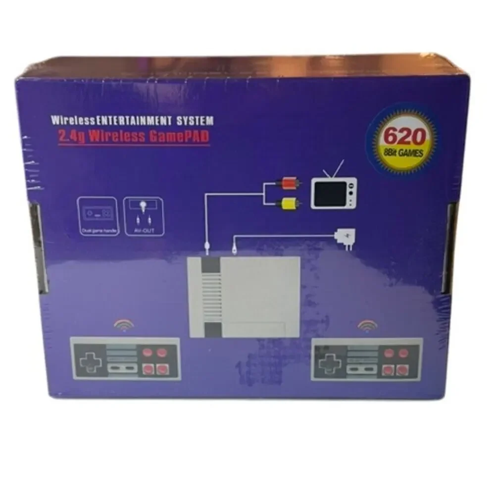 620 Built-In Games Mini Retro TV Game Console Wireless Controllers